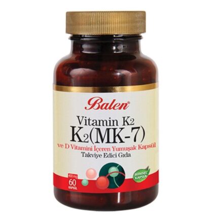 Balen Vitamin K2 D Vitamini K2 MK7 450 mg 60 kapsül