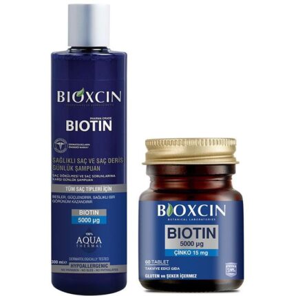 Bioxcin Biotin 5000 Mg 60 Tablet + Biotin Şampuan 300 Ml Hediyeli Set