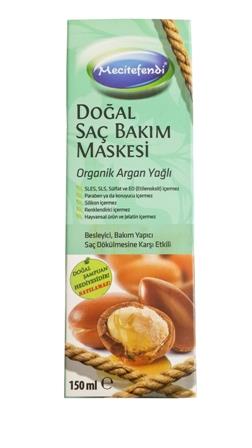 Mecitefendi Organik Argan Yağlı Saç Bakım Maskesi 150 ml