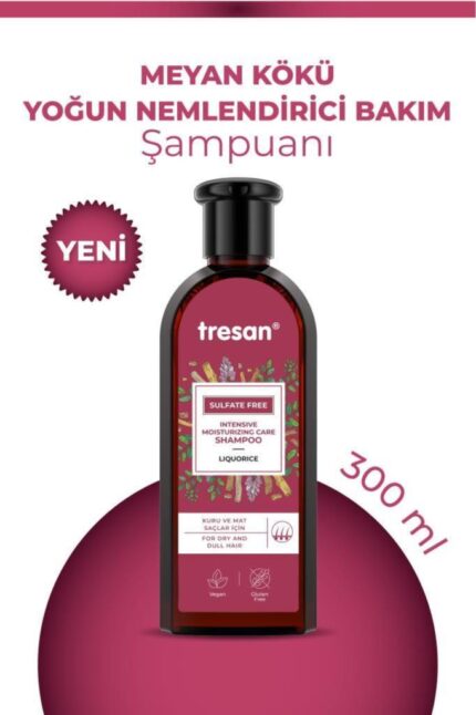 Tresan Meyan Kökü Yoğun Nemlendirici Sülfatsız Şampuanı 300 ml