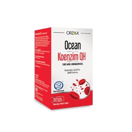 Orzax Ocean Koenzim QH 100 mg Ubikinol 30 Softjel Kapsül