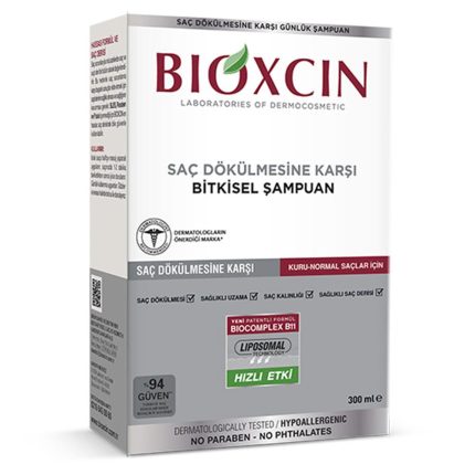 Bioxcin Klasik Saç Dökülmesine Karşı Şampuan 300 ml (Kuru - Normal Saçlar)