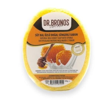 Dr. Bronos Süt Bal Özlü Doğal Süngerli Sabun 135 Gr