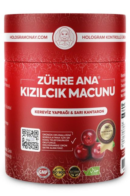 Zühre Ana Kızılcık Macunu Kereviz Yaprağı ve Sarı Kantaron 240 Gr