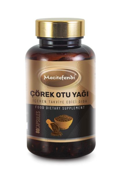 Mecitefendi Çörekotu Yağı Kapsül 80 Kapsül 1300 Mg