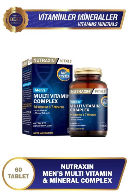 Nutraxin Multivitamin Erkek 60 Tablet
