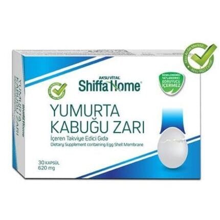 Shiffa Home Yumurta Kabuğu Zarı 620 Mg 30 Kapsül
