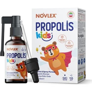 Novlex Propolis Kids Damla Sprey 20 Ml Alkolsüz