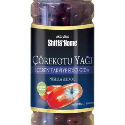Shiffa Home Çörekotu Yağı Softjel 1000 mg 100 Softjel Kapsül