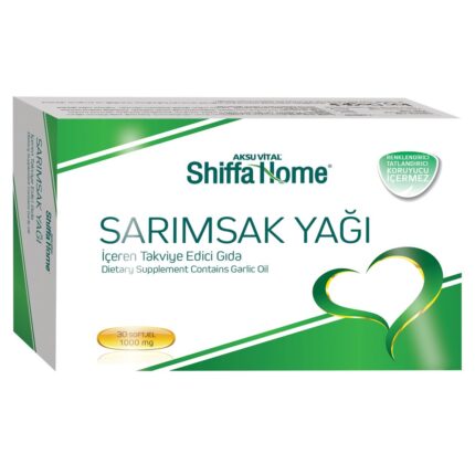 Shiffa Home Sarımsak Yağı Softjel 1000 mg 30 Softjel Kapsül