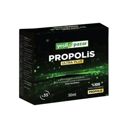 Yeşil Pazar Propolis Yüzde 35 Ultra Plus 50 ml Helal Sertifikalı