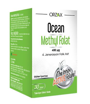 Orzax Ocean Methyl Folat 400 Mcg 30 Tablet