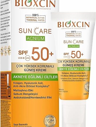 Bioxcin Sun Care Acnium Spf 50 Akneye Eğilimli Ciltler Çok Yüksek Koruma Güneş Kremi 50 Ml