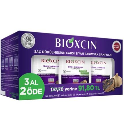 Bioxcin Siyah Sarımsak Şampuanı 3 Al 2 Öde