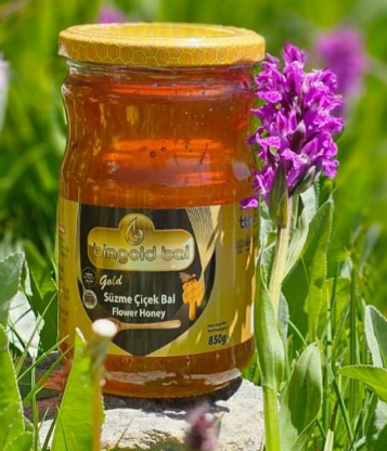 Bingold süzme çiçek balı 850gr gold