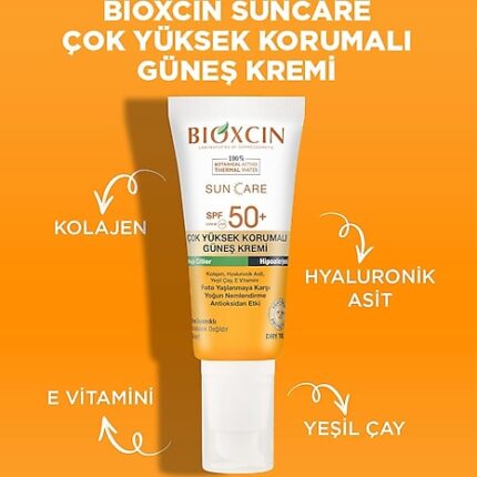 Bioxcin Sun Care Yağlı Ciltler İçin Spf 50 Çok Yüksek Korumalı Renkli Güneş Kremi 50 Ml
