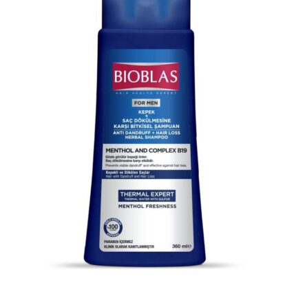 Bioblas Men Thermal Expert Kepek ve Saç Dökülmesine Karşı Şampuan 360 ml