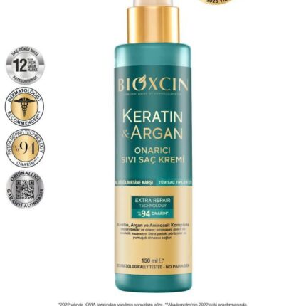 Bioxcin Keratin Argan Onarıcı Sıvı Saç Kremi 150 Ml
