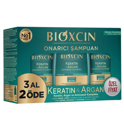 Bioxcin Keratin Argan Onarıcı Şampuan 300 Ml 3 Al 2 Öde