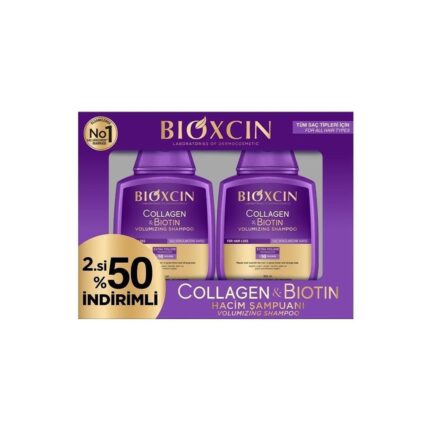 Bioxcin Collagen Biotin Hacim Şampuanı 300 Ml 2'li Avantaj Paketi