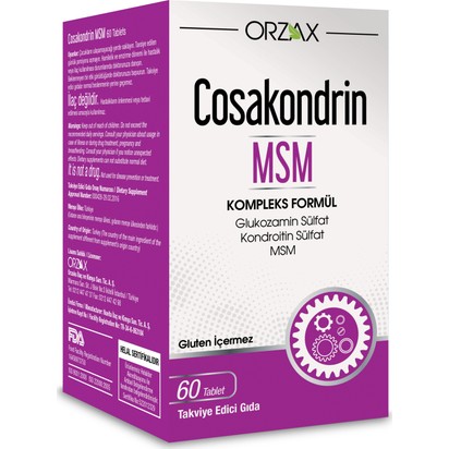 Orzax Ocean Cosakondrin MSM Glukozamin Kondroitin 60 Tablet