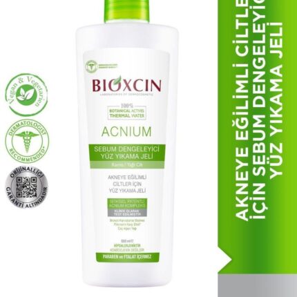 Bioxcin Acnium Sebum Dengeleyici Yüz Yıkama Jeli 500ml 1 Alana 1 Hediye