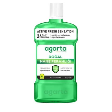 Agarta Ağız Bakım Suyu Nane Ferahlığı Alkolsüz 500 Ml