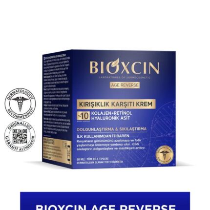 Bioxcın Age Reverse Kırışıklık Karşıtı Krem 50 ML - Retinol, Kolajen Dolgunluk, Sıkılık