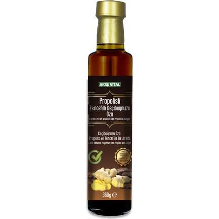 Aksu Vital Propolisli Zencefilli Keçiboynuzu Özü 350 Gr Katkısız Yüzde 100 Doğal