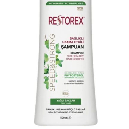 Restorex Speed Strong Sarmaşık Özlü Yağlı Saçlar İçin Şampuanı 500 Ml