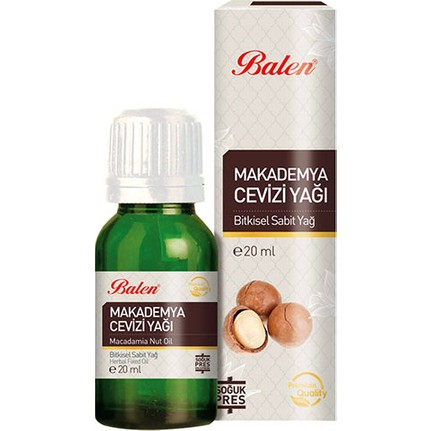 Balen Makademya Cevizi Yağı 20 ml Soğuk Pres