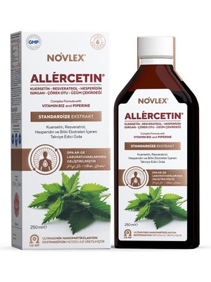 Novlex Allercetin Kuersetin Resveratrol ve Bitki Ekstreleri 250 Ml