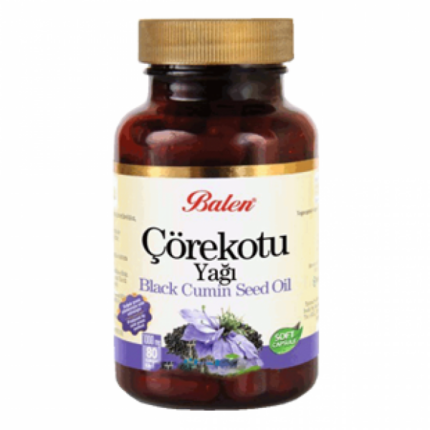 Balen Çörekotu Yağı 1380 mg 80 kapsül