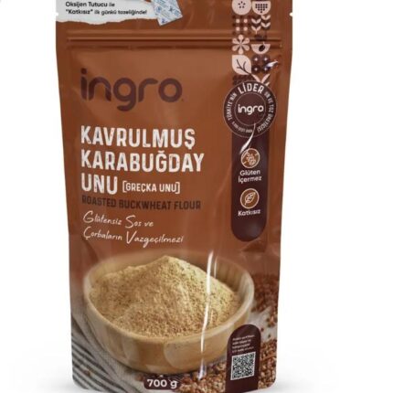 İngro Glutensiz Kavrulmuş Karabuğday Unu (Greçka Unu) 700 Gr