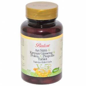 Balen Arı Sütü Kırmızı Ginseng Polen Propolis 1015 mg 60 tablet