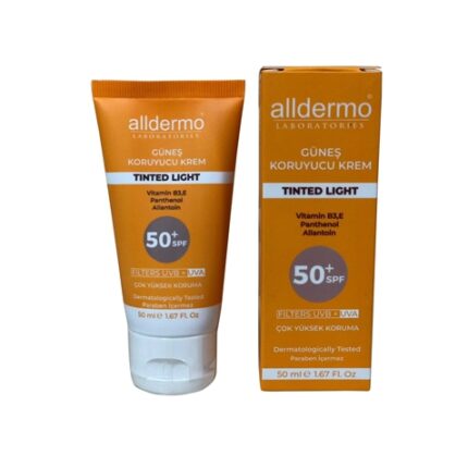 Alldermo SPF 50+ Tinted Light Güneş Koruyucu Krem 50 ml Tüp