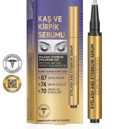 Bioxcin Kaş Kirpik Serumu - Kolajen Hyaluronik Asit Hint Yağı Keratin Peptidleri B5 Biocomplex