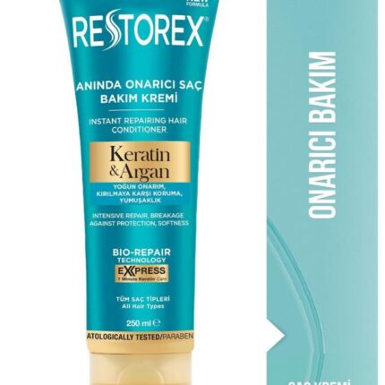 Restorex Keratin & Argan Onarıcı Saç Bakım Kremi 250 Ml