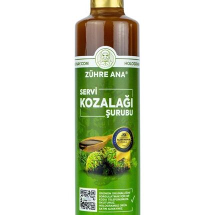 Zühre Ana Kozalak Şurubu Servi Kozalağı ve Kara Mürver Içeren Şurup 650 Ml