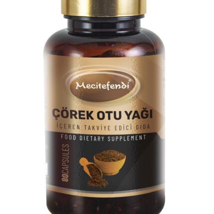 Mecitefendi Çörekotu Yağı Kapsül 80 Kapsül 1300 Mg