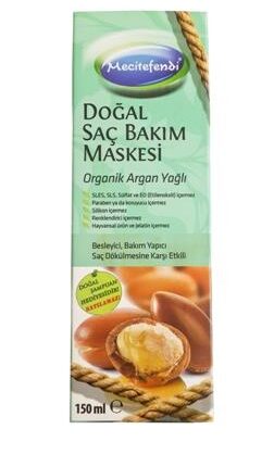 Mecitefendi Organik Argan Yağlı Saç Bakım Maskesi 150 ml