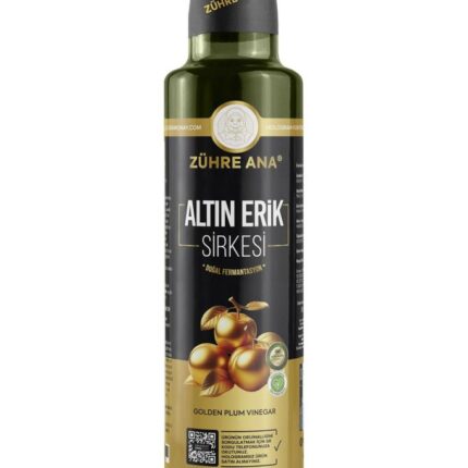 Zühre Ana Mirabelle Altın Erik Sirkesi Doğal Fermantasyon Prebiyotik Form Sirkesi 250 Ml