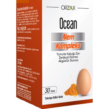 Orzax Ocean Nem Kompleks 30 Tablet