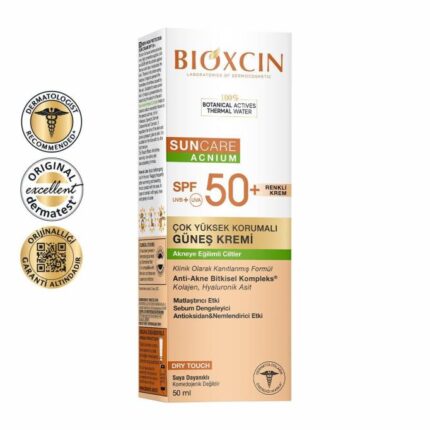 Bioxcin Sun Care Akneye Eğilimli Ciltler Için Renkli Güneş Kremi 50 Spf