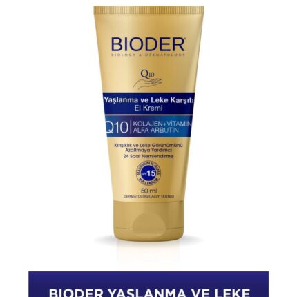 Bıoder Yaşlanma Kırışıklık ve Leke Karşıtı El Kremi SPF 15 50 Ml
