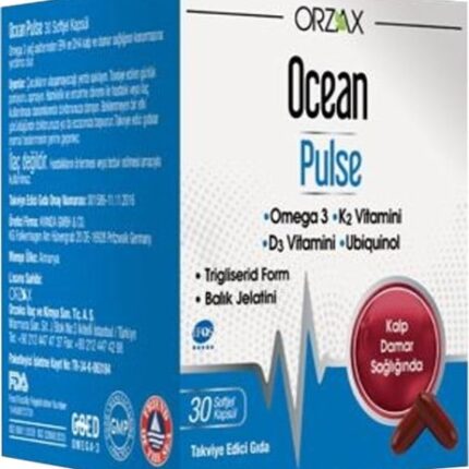 Orzax Ocean Pulse Omega 3 Balık Yağı 30 Kapsül
