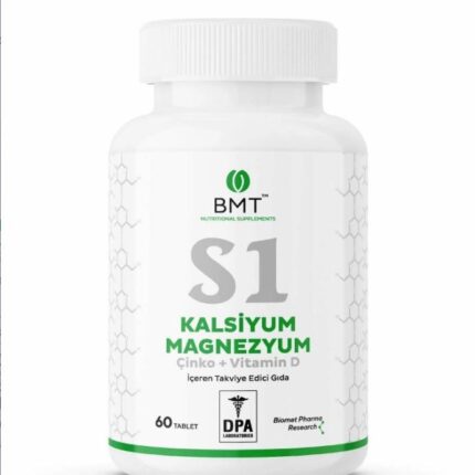 Biomet S1 Calcium Magnesium Çinko Vitamin D 60 Tablet