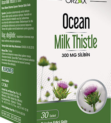 Orzax Ocean Milk Thistle 300 Mg Silibin 30 Tablet