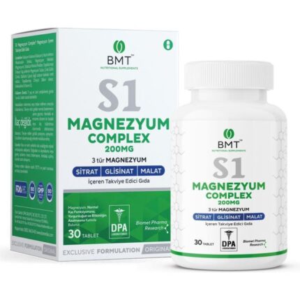Biomet S1 Magnezyum Complex 200 Mg 30 Tablet