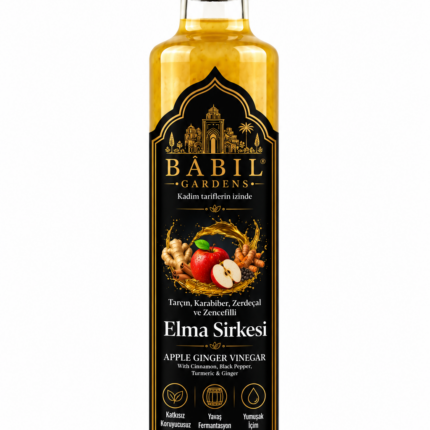 Babil Gardens Tarçın Karabiber Zerdeçal ve Zencefilli Elma Sirkesi 250 Ml